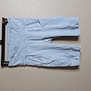 lululemon athletica Light Blue Marble Bike Shorts